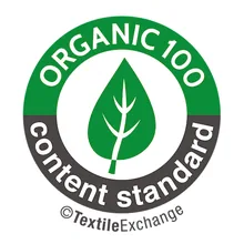 Organic 100 certification logo