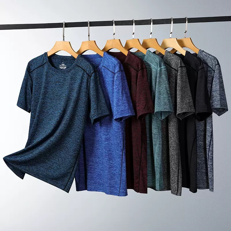 Cationic fabric T-shirts in multiple colors for sportswear and athleisure