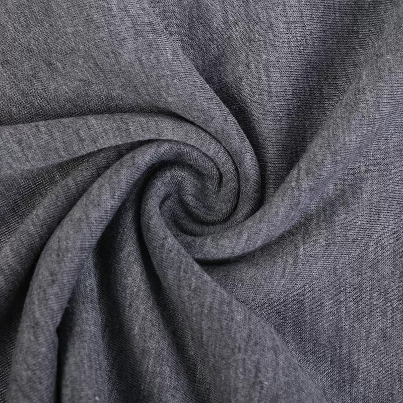 Melange heather fabric close-up showing mixed-color yarn appearance