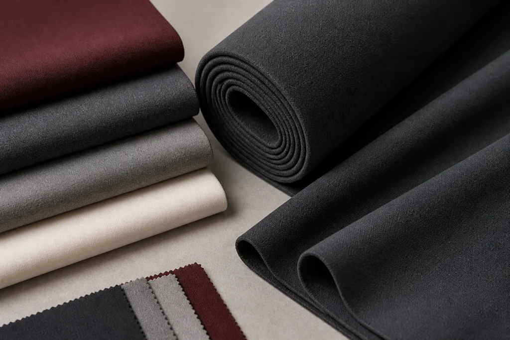 Viscose Nylon Spandex Ponte Roma Fabric for Trousers and Dresses